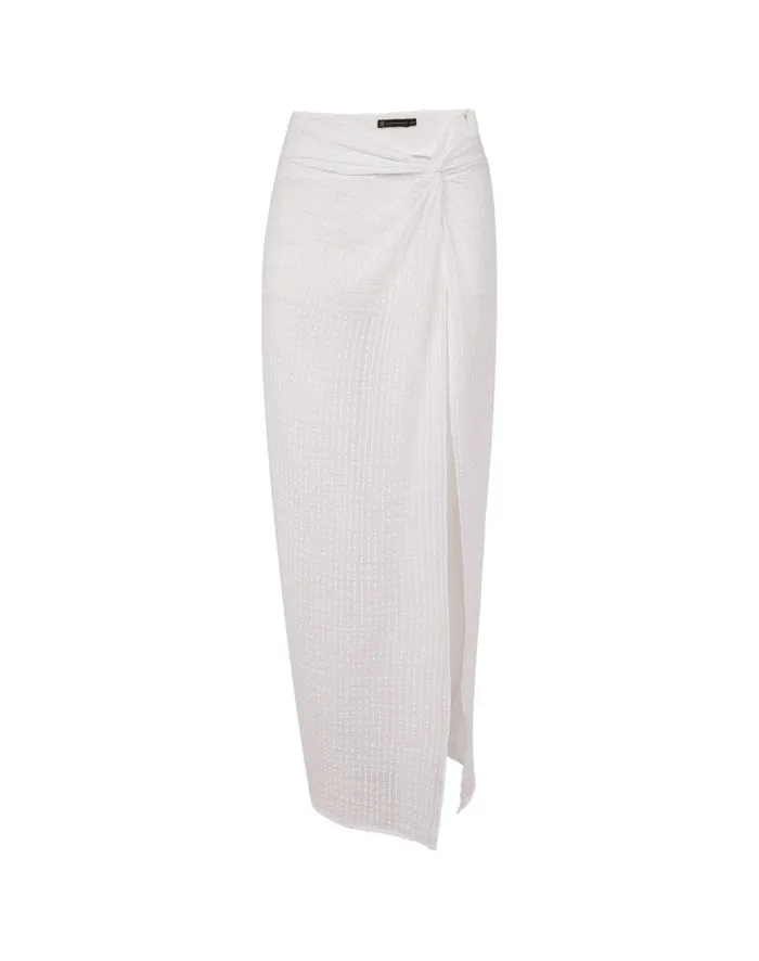Women ViX Paula Hermanny Bottoms Eug Midi Skirt 8211 Off White