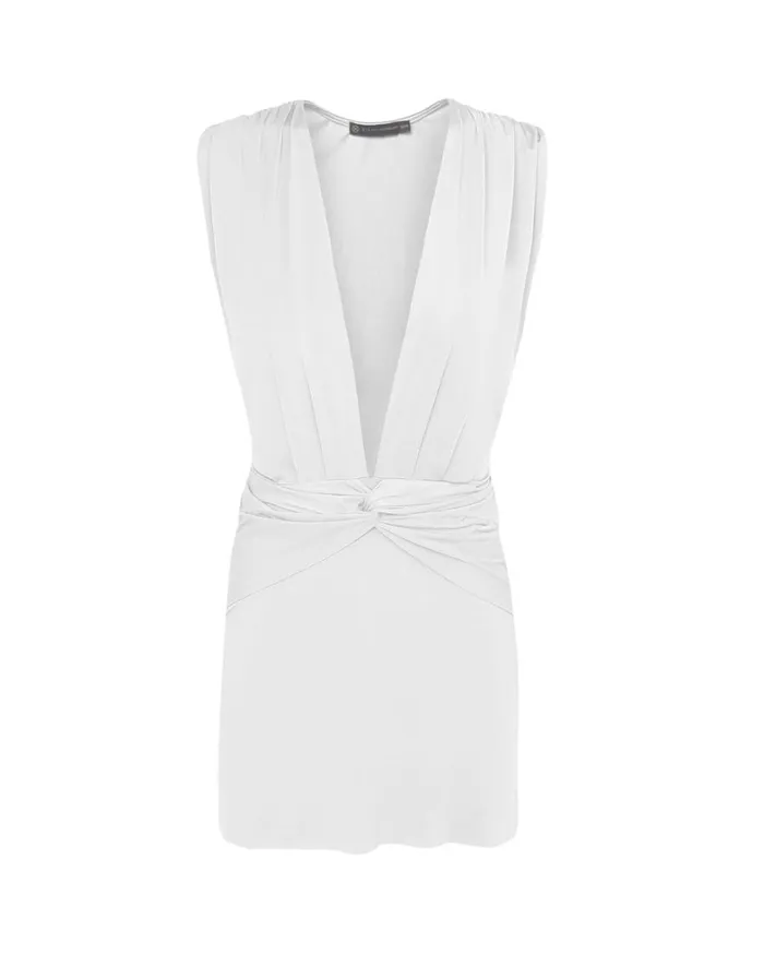 Women ViX Paula Hermanny Cover Ups Cindy Short Cover Up 8211 Off White