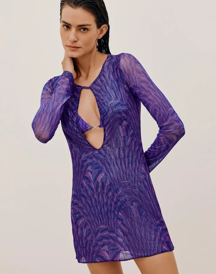 Women ViX Paula Hermanny Cover Ups Cleo Short Cover Up 8211 Leslie