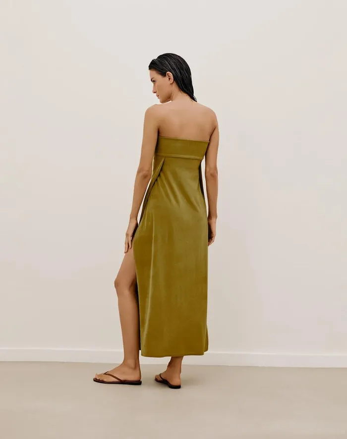 Women ViX Paula Hermanny Cover Ups Esther Long Cover Up 8211 Avocado
