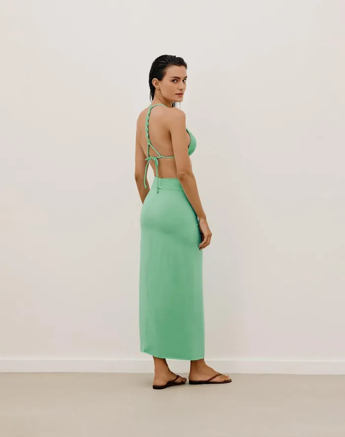Women ViX Paula Hermanny Cover Ups Karen Midi Skirt 8211 Aqua