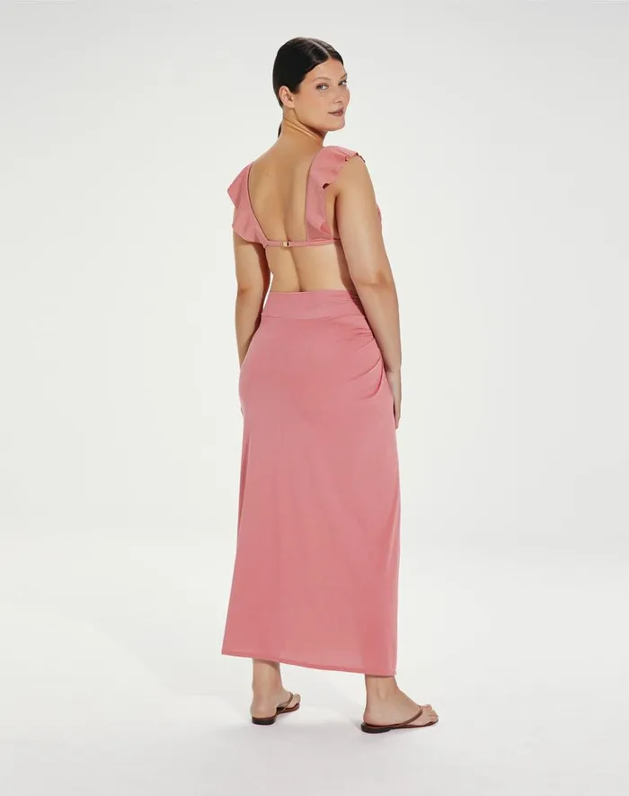 Women ViX Paula Hermanny Cover Ups Karen Midi Skirt 8211 Aqua