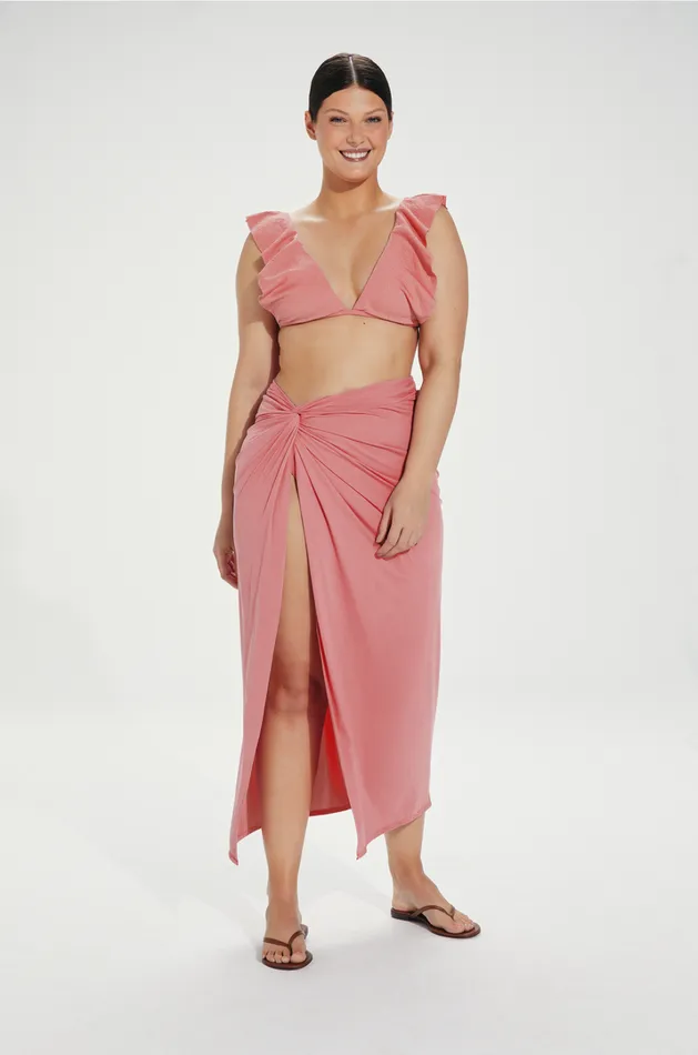 Women ViX Paula Hermanny Cover Ups Karen Midi Skirt 8211 Aqua