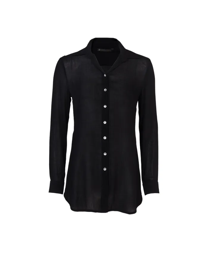 Women ViX Paula Hermanny Cover Ups Mila Blouse Cover Up 8211 Black