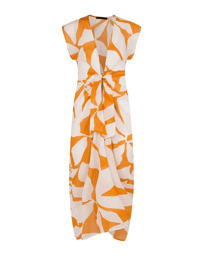 Women ViX Paula Hermanny Cover Ups Sasha Long Cover Up 8211 Bossa Sunset