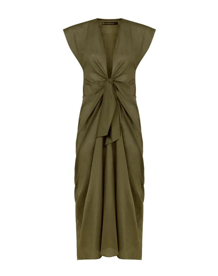 Women ViX Paula Hermanny Cover Ups Sasha Long Cover Up 8211 Evergreen
