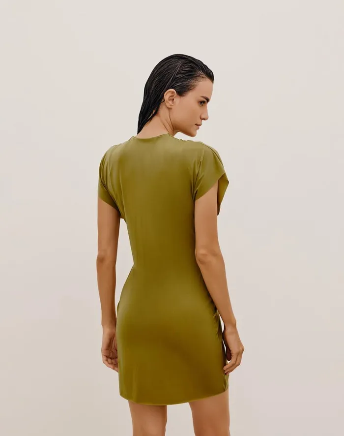 Women ViX Paula Hermanny Cover Ups Sasha Short Cover Up 8211 Avocado