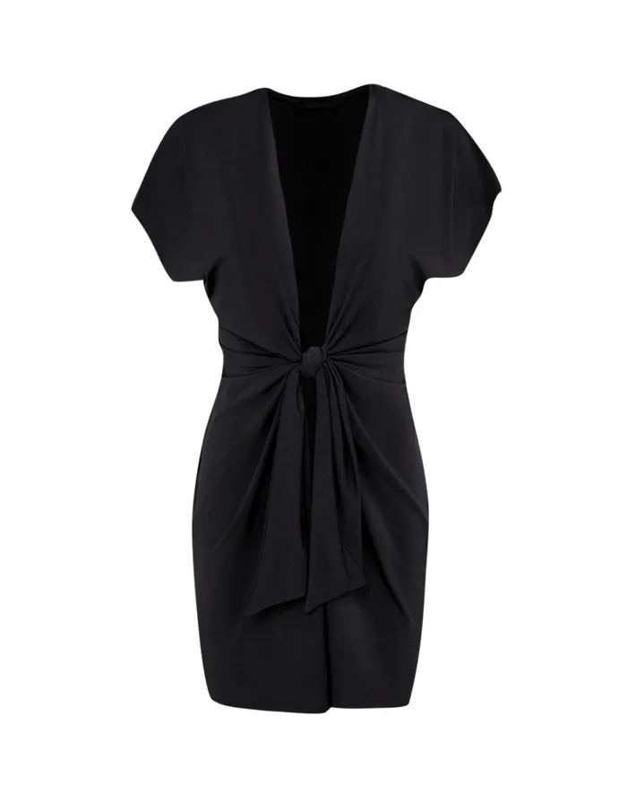 Women ViX Paula Hermanny Cover Ups Sasha Short Cover Up 8211 Black