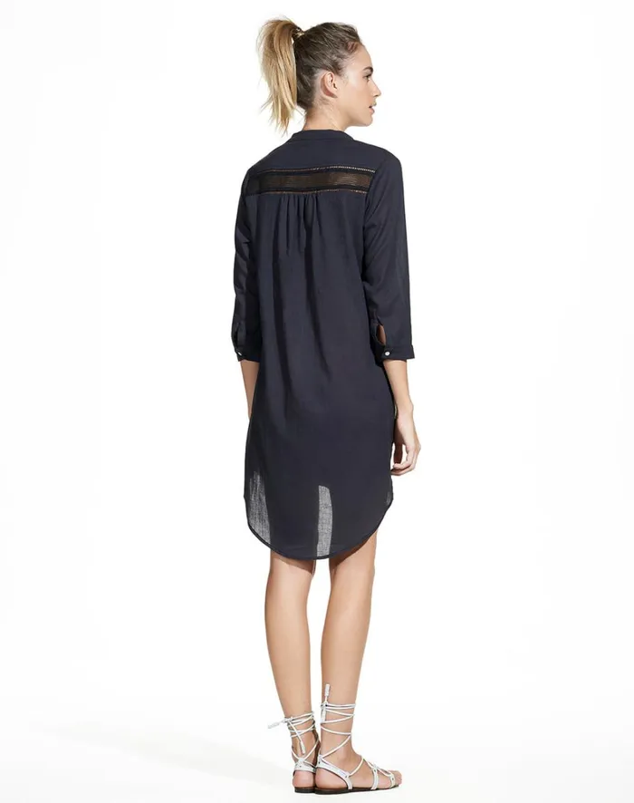 Women ViX Paula Hermanny Cover Ups Soft Chemise 8211 Black