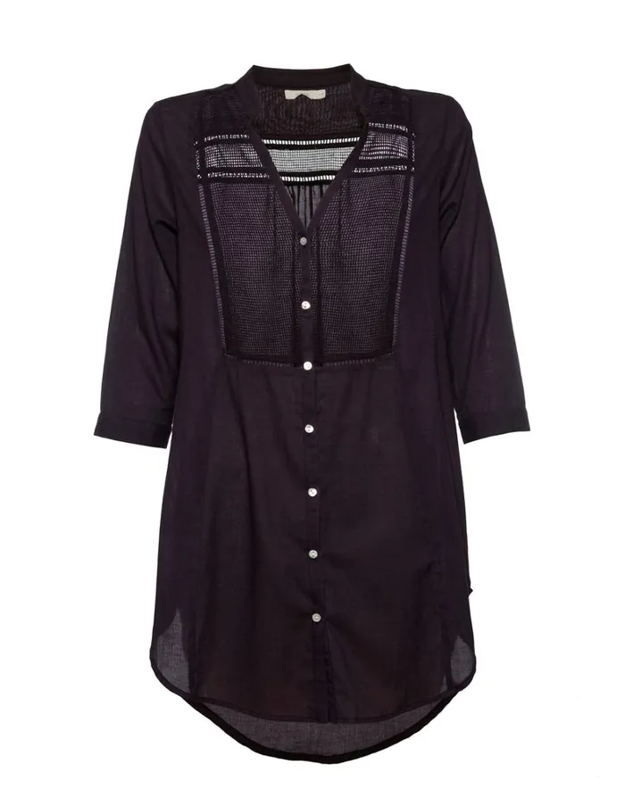 Women ViX Paula Hermanny Cover Ups Soft Chemise 8211 Black