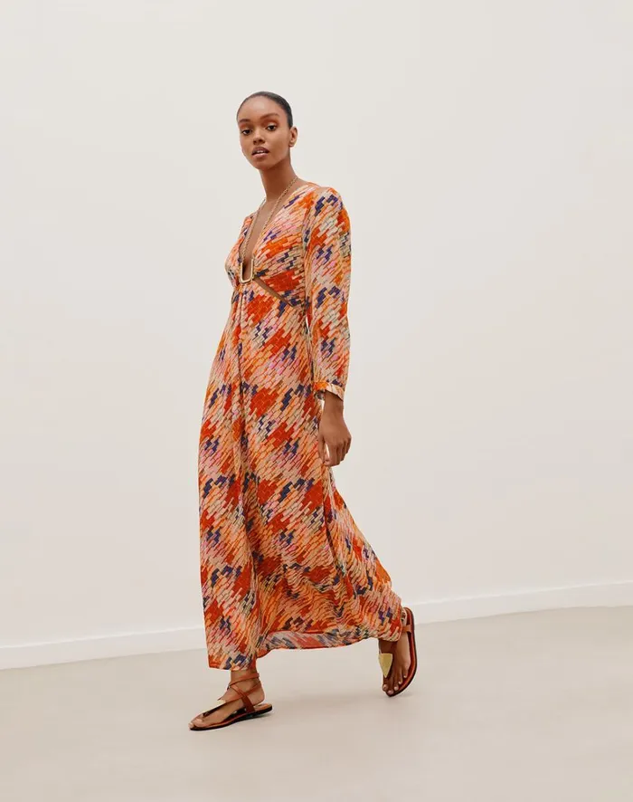 Women ViX Paula Hermanny Dresses Amelie Detail Long Dress 8211 Pixie