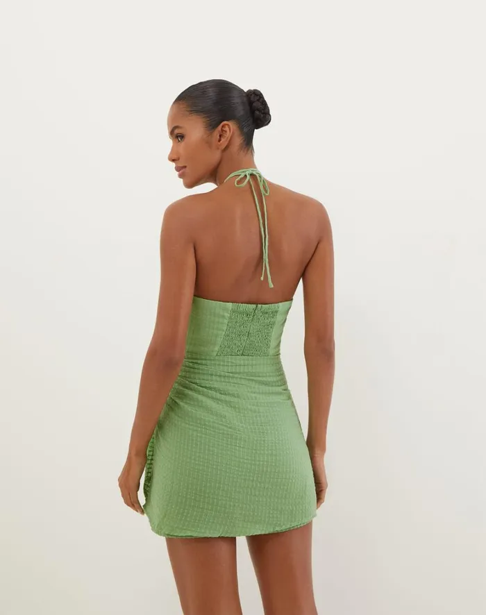 Women ViX Paula Hermanny Dresses Camille Detail Short Dress 8211 Aloe