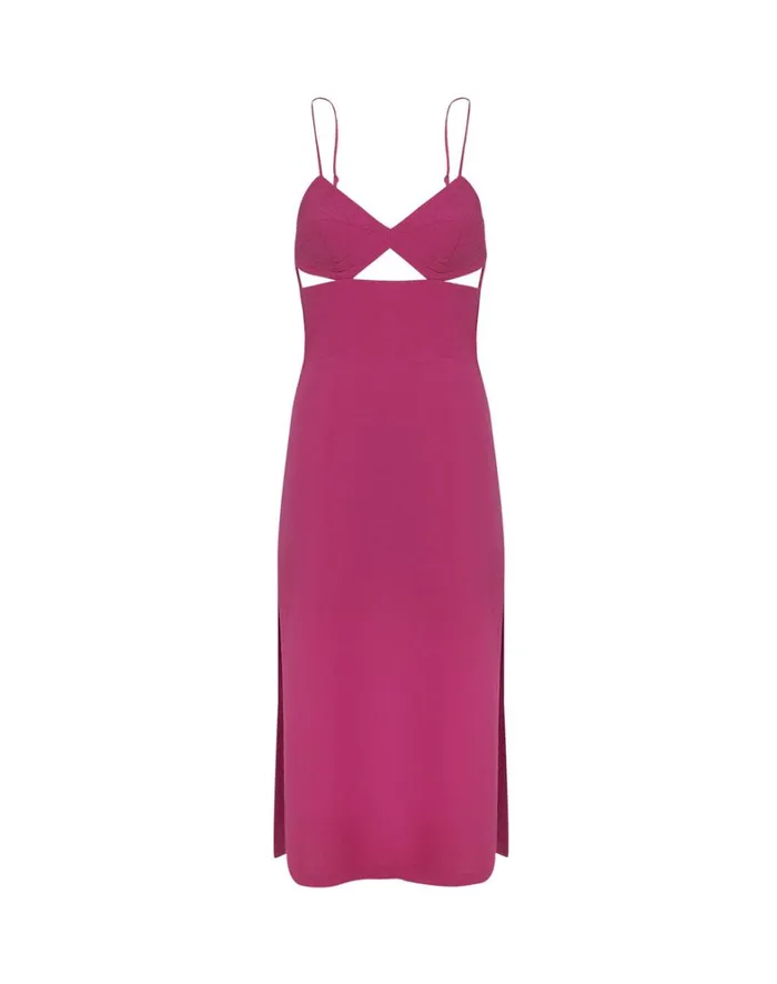 Women ViX Paula Hermanny Dresses Francis Midi Dress 8211 Bubblegum