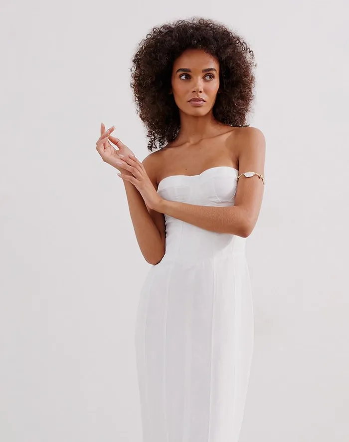 Women ViX Paula Hermanny Dresses Inara Midi Dress 8211 Off White