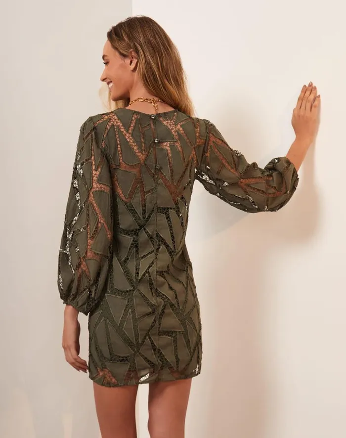 Women ViX Paula Hermanny Dresses Julieta Short Dress 8211 Evergreen