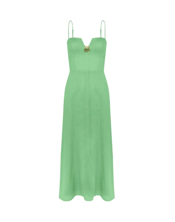 Women ViX Paula Hermanny Dresses Lilith Detail Long Dress 8211 Seaside
