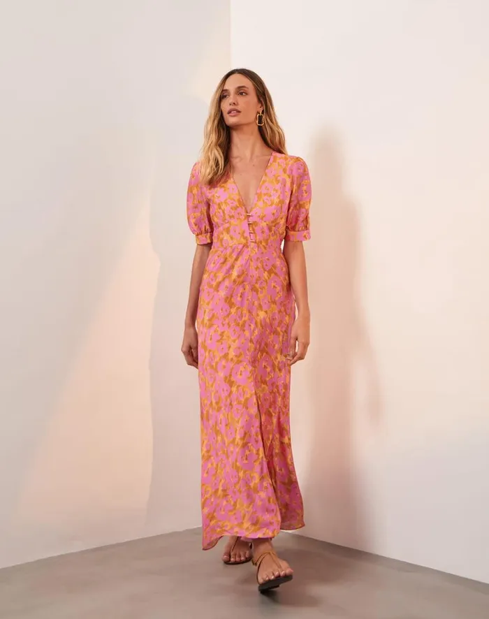 Women ViX Paula Hermanny Dresses Lorelay Detail Midi Dress 8211 Mosqueta