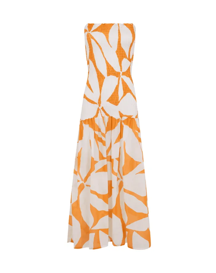 Women ViX Paula Hermanny Dresses Maira Long Dress 8211 Bossa Sunset