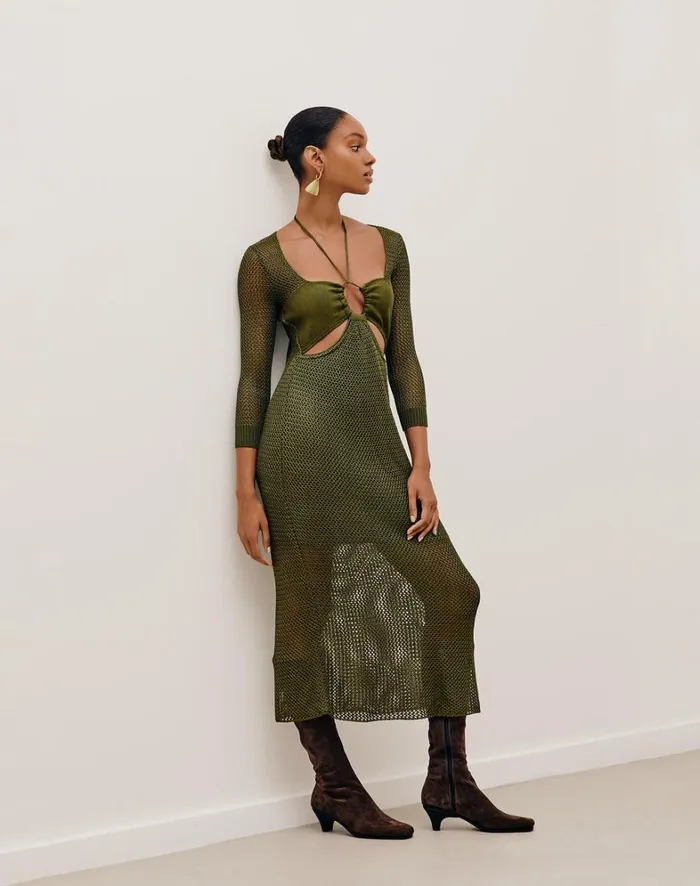 Women ViX Paula Hermanny Dresses Penny Long Dress 8211 Avocado