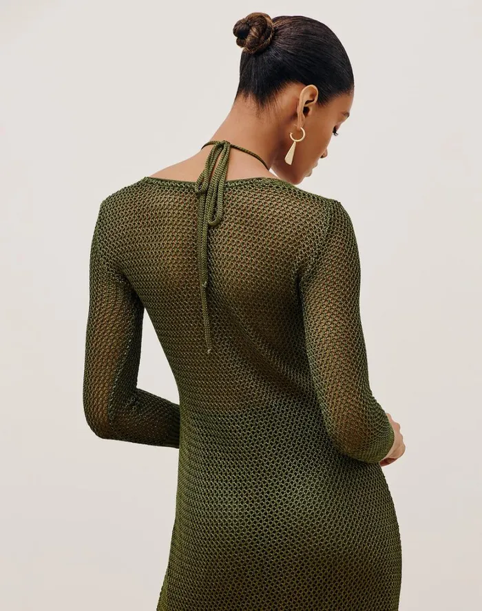 Women ViX Paula Hermanny Dresses Penny Long Dress 8211 Avocado