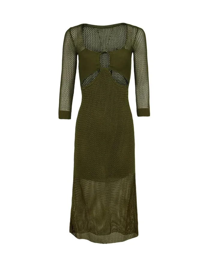 Women ViX Paula Hermanny Dresses Penny Long Dress 8211 Avocado