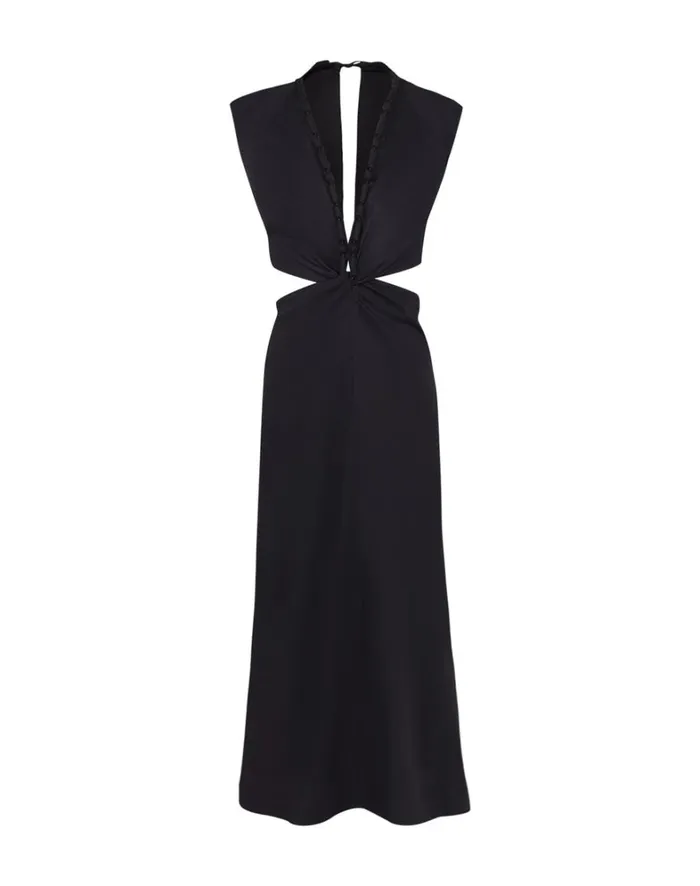 Women ViX Paula Hermanny Dresses Raira Detail Long Dress 8211 Black