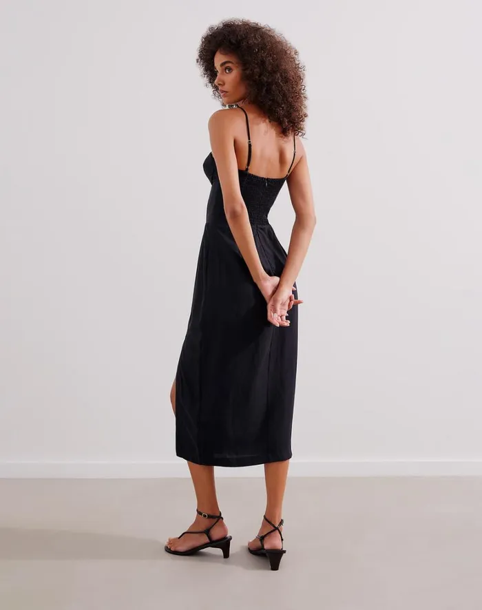 Women ViX Paula Hermanny Dresses Shan Midi Dress 8211 Black