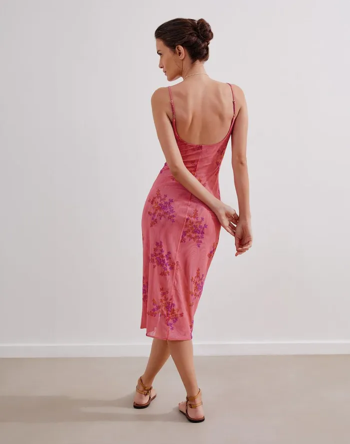 Women ViX Paula Hermanny Dresses Sheer Diana Midi Dress 8211 Lichia