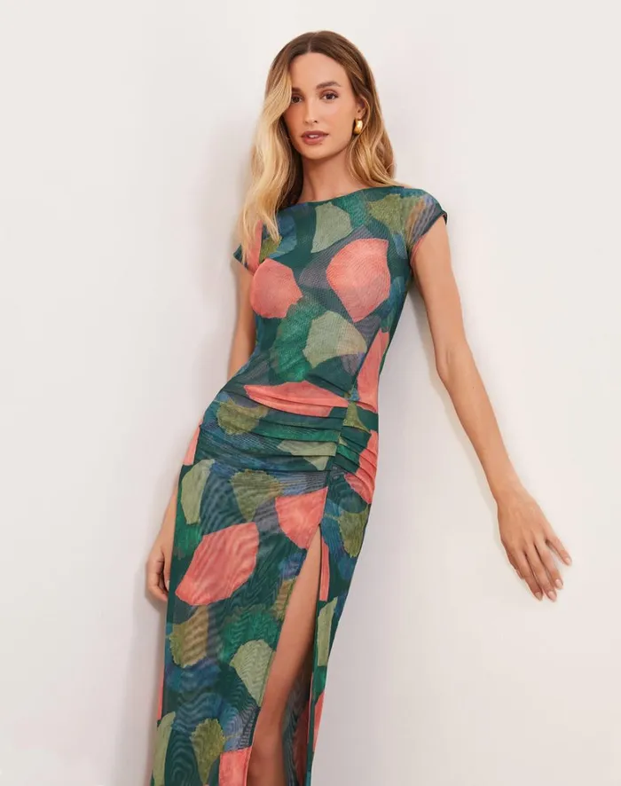 Women ViX Paula Hermanny Dresses Suzi Midi Dress 8211 Waterlily