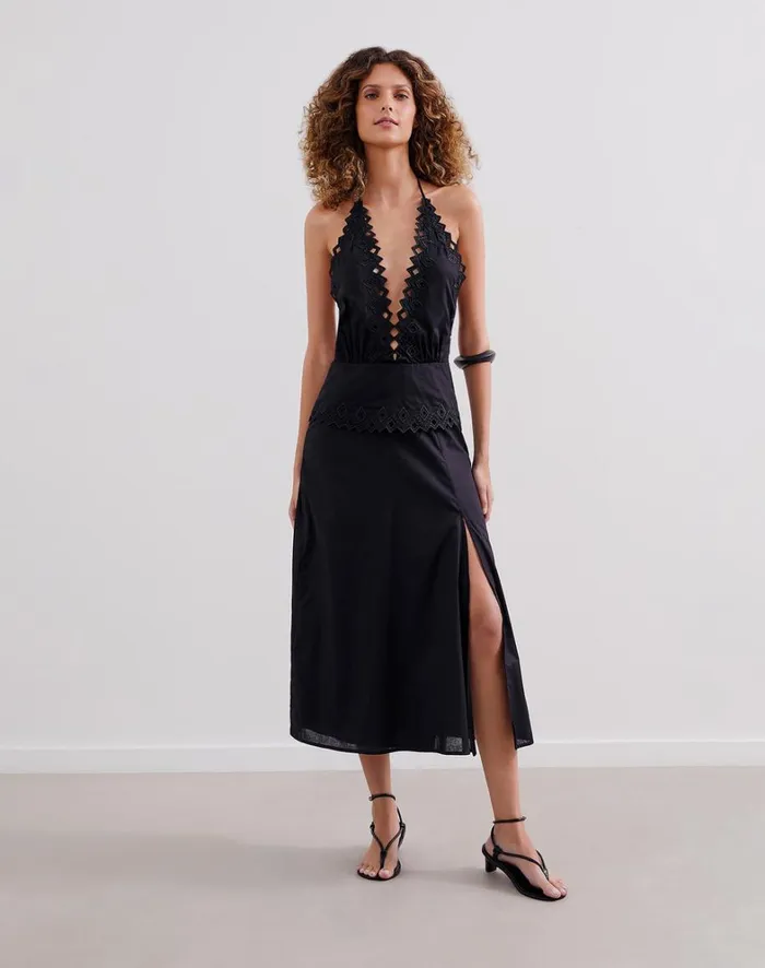 Women ViX Paula Hermanny Dresses Tara Midi Dress 8211 Black