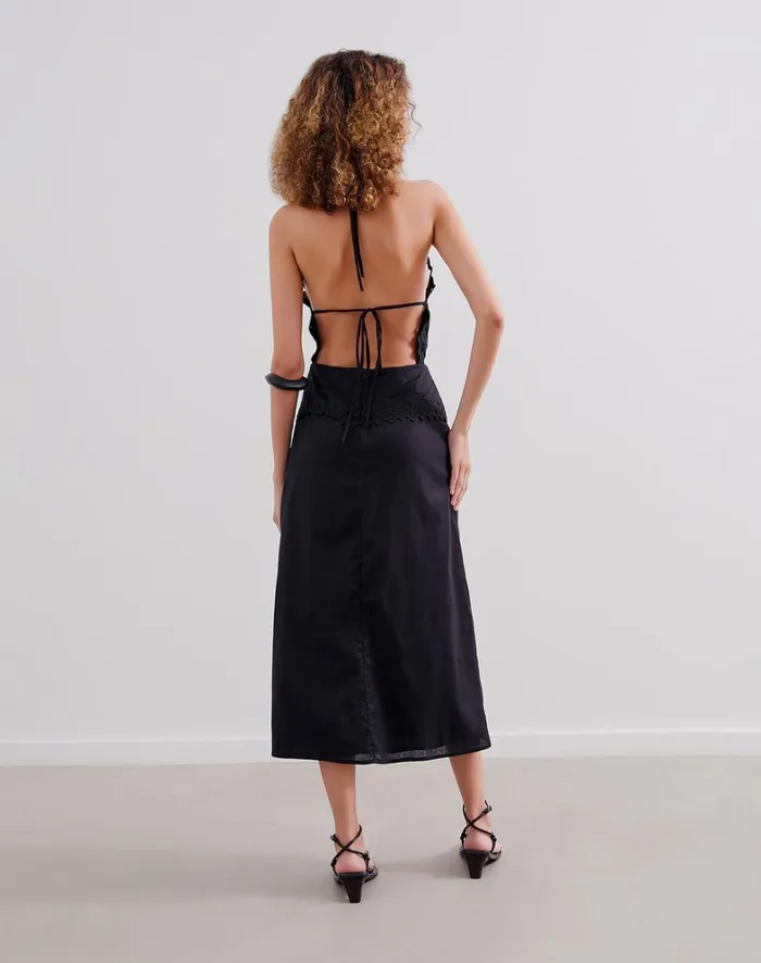 Women ViX Paula Hermanny Dresses Tara Midi Dress 8211 Black