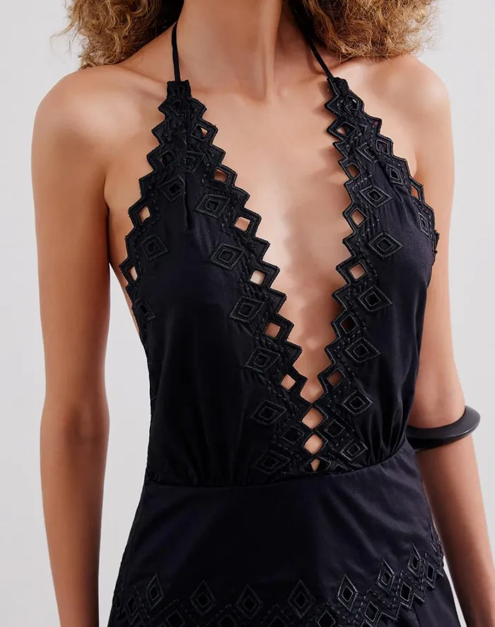 Women ViX Paula Hermanny Dresses Tara Midi Dress 8211 Black