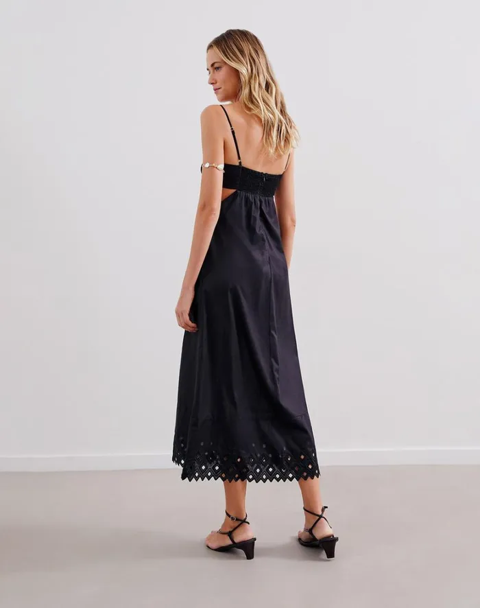 Women ViX Paula Hermanny Dresses Tess Long Dress 8211 Black