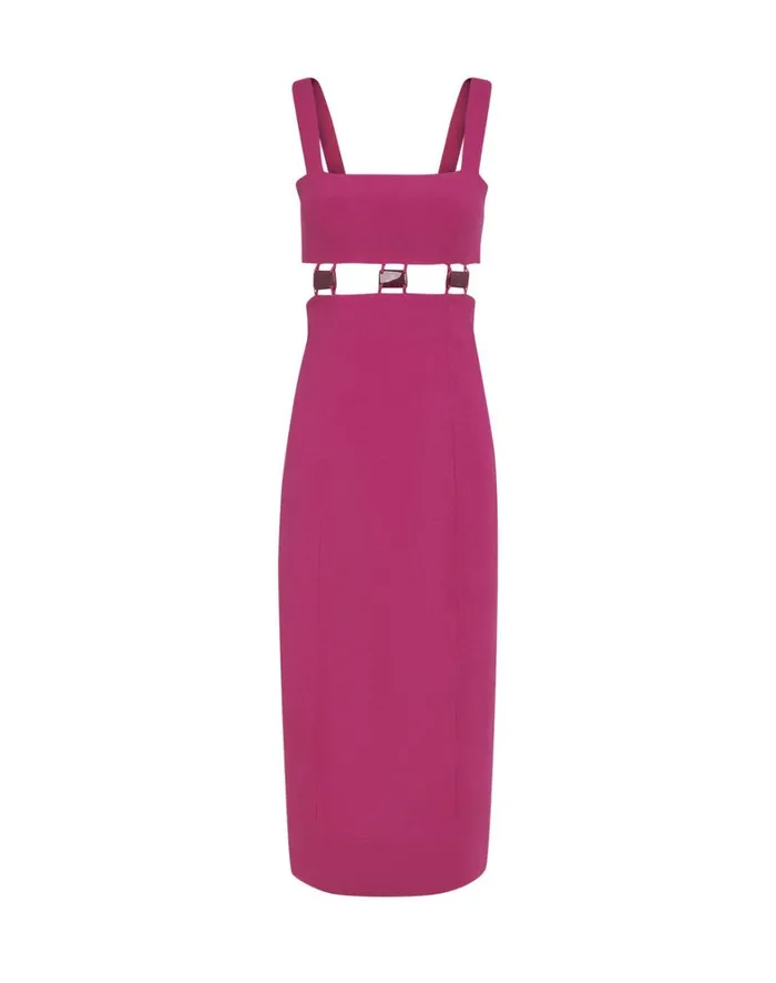 Women ViX Paula Hermanny Dresses Tuane Midi Dress 8211 Bubblegum