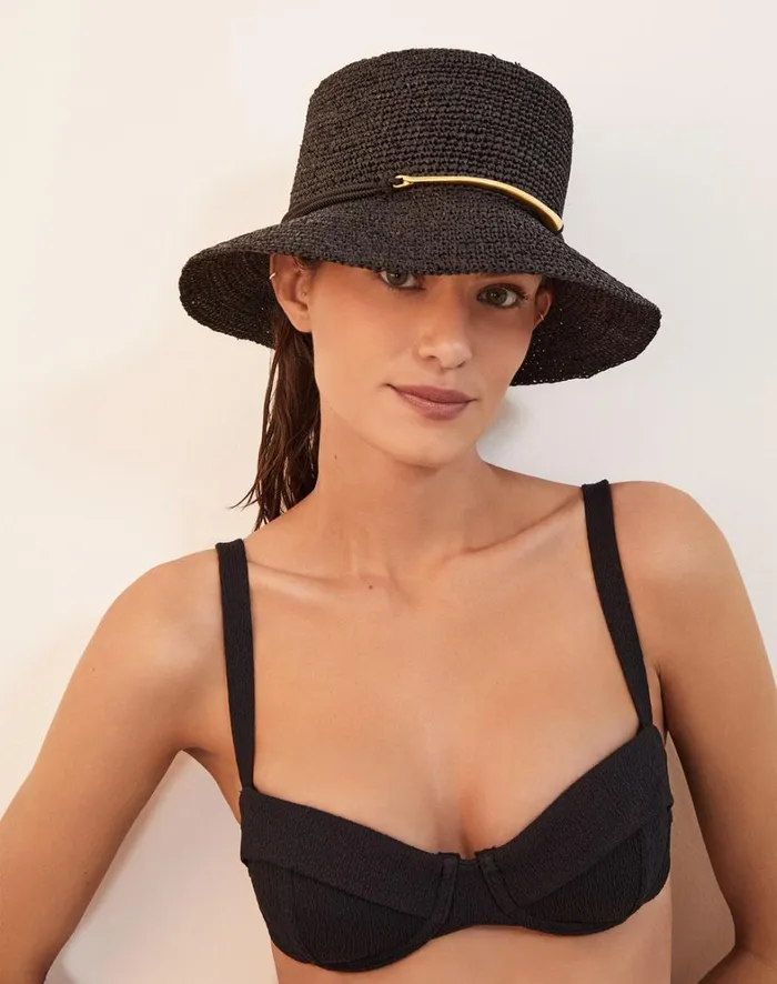 Women ViX Paula Hermanny Hats Bucket Hat 8211 Black
