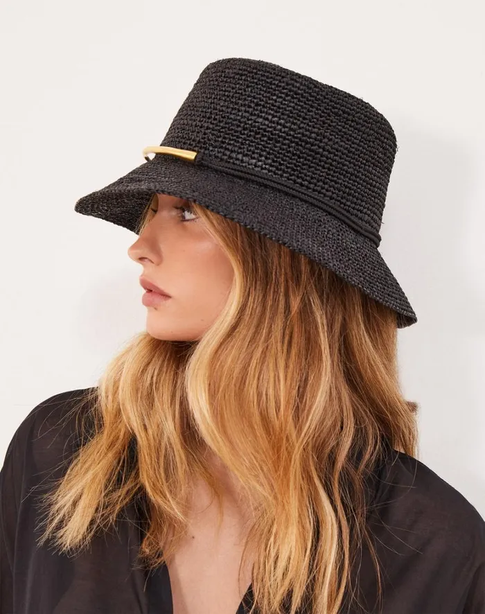 Women ViX Paula Hermanny Hats Bucket Hat 8211 Black