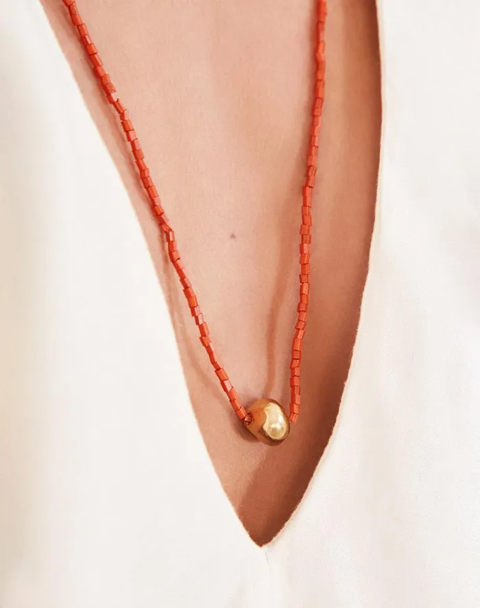 Women ViX Paula Hermanny Jewelry Paige Necklace 8211 Orange