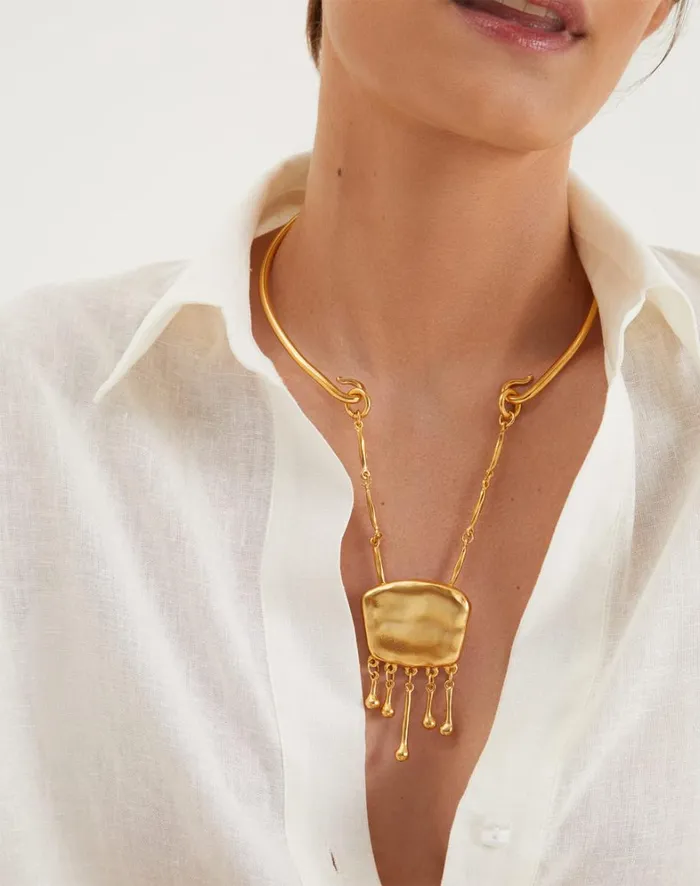 Women ViX Paula Hermanny Jewelry Zaya Collar 8211 Gold