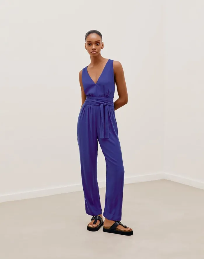 Women ViX Paula Hermanny Jumpsuits and Rompers Hannah Detail Jumpsuit 8211 Lazuli