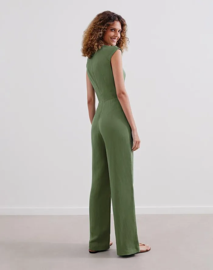 Women ViX Paula Hermanny Jumpsuits and Rompers Raika Detail Jumpsuit 8211 Aspen