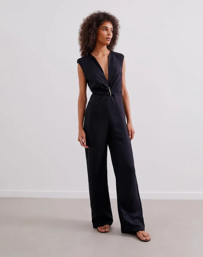 Women ViX Paula Hermanny Jumpsuits and Rompers Raika Detail Jumpsuit 8211 Black Women ViX Paula Hermanny Jumpsuits and Rompers Raika Detail Jumpsuit 8211 Black