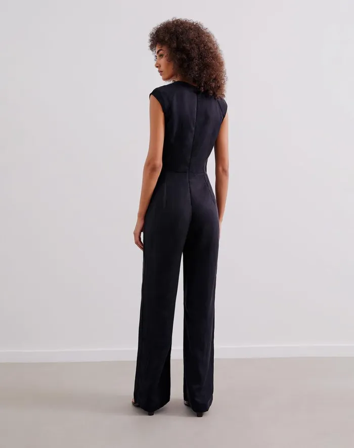 Women ViX Paula Hermanny Jumpsuits and Rompers Raika Detail Jumpsuit 8211 Black