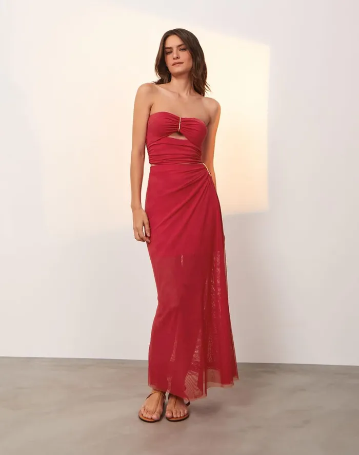 Women ViX Paula Hermanny Matching Sets Fae Top 8211 Red Poppy