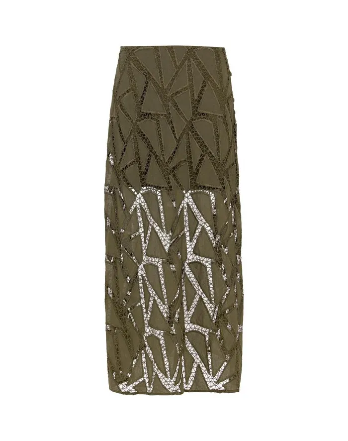 Women ViX Paula Hermanny Matching Sets Juli Long Skirt 8211 Evergreen
