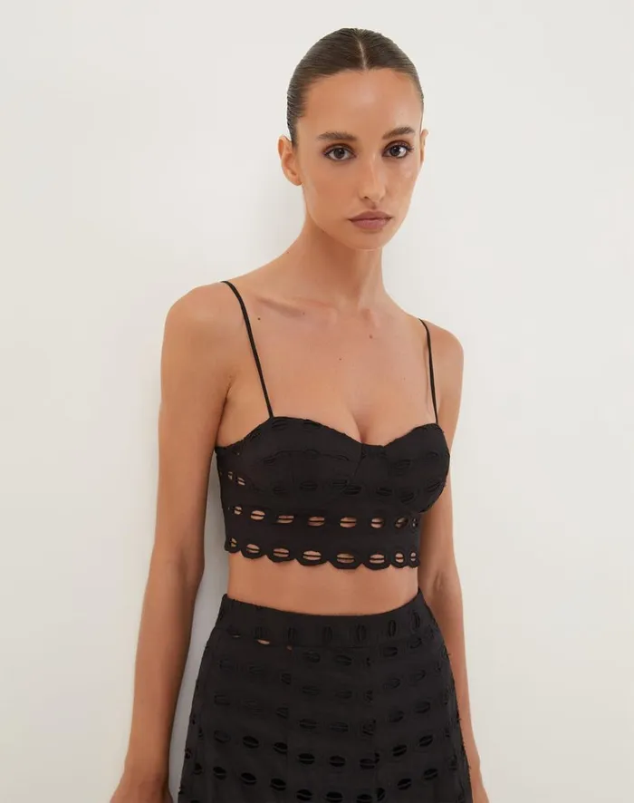 Women ViX Paula Hermanny Matching Sets Lauren Top 8211 Black