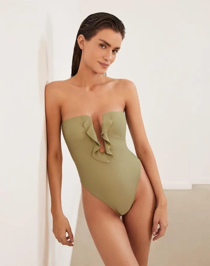 Women ViX Paula Hermanny One Pieces Chris One Piece 8211 Olivine