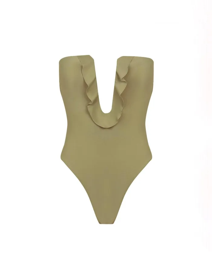 Women ViX Paula Hermanny One Pieces Chris One Piece 8211 Olivine