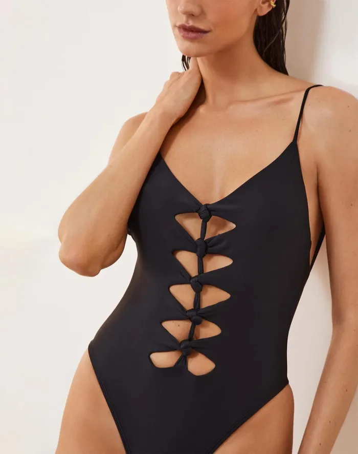 Women ViX Paula Hermanny One Pieces Megan One Piece 8211 Black