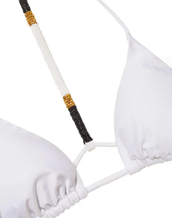 Women ViX Paula Hermanny Tops Ella Triangle Top 8211 White