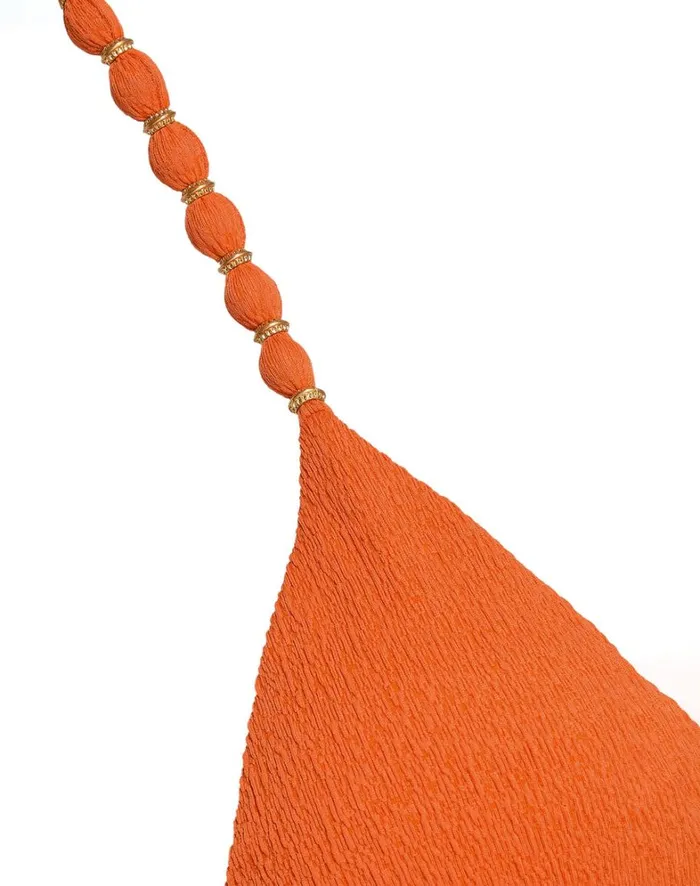 Women ViX Paula Hermanny Tops Firenze Beads Tri Parallel Top 8211 Grapefruit